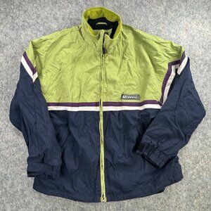 Vintage Vans Mens Snowboard Jacket XL Lime Navy 90s Colorblock